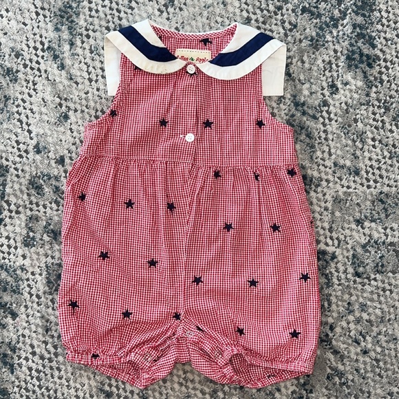 Toffee Apple Bubble Onesie Size 18 months Patriotic American 🇺🇸 Summer Outfit - Picture 4 of 8